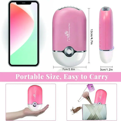 Usb Rechargeable Portable Mini Fan Bladeless Handheld Dryer