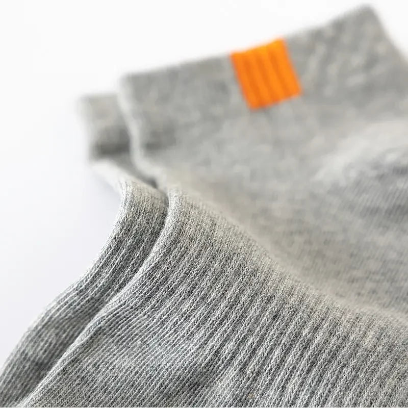5 Pairs Fashionable Cloth Standard Boat Socks For Men
