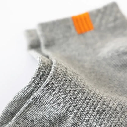 5 Pairs Fashionable Cloth Standard Boat Socks For Men