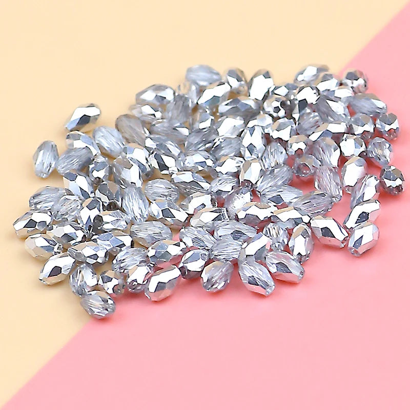 Exquisite Austrian Crystal Beads 3x5mm 100PCS for DIY Jewelry Bracelets and Necklaces