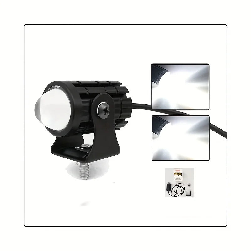 Motorcycle LED Fog Light Projector Lens 6000K IP65