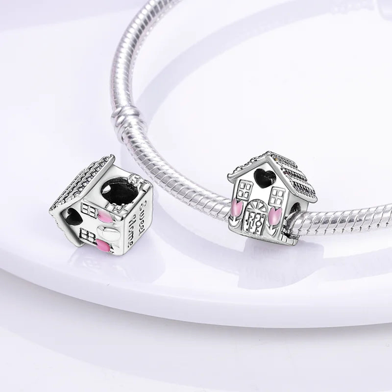 Elegant 925 Sterling Silver Butterfly Airplane Dangle Beads for Charm Bracelets
