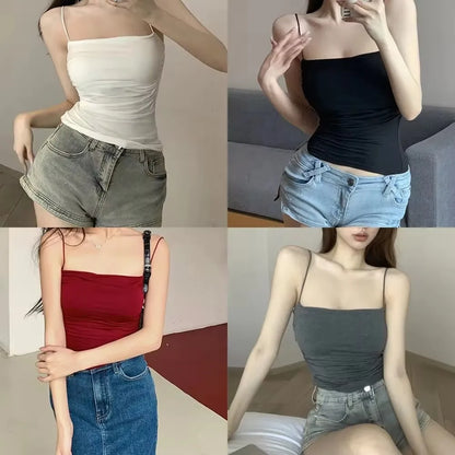 Women's Sleeveless Top Tank Underwear Fitted Camisole