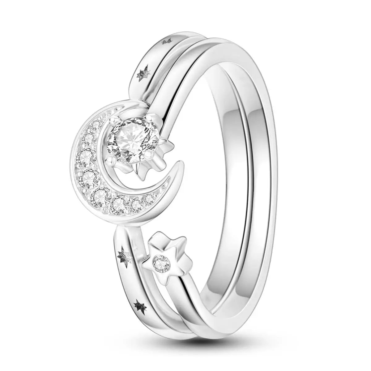 Silver Plated Luxury Stackable Ring with Real Infinite Flower Daisy Design for Women's Engagement and Wedding Parties PTR055