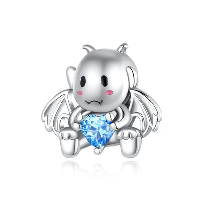 Sterling Silver Halloween Skull Bat Pumpkin Charm Pendant for DIY Jewelry SMC3102