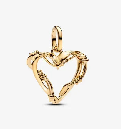 Sparkling Birthstone Heart Charm 925 Sterling Silver Pendant Bead for Mom DIY Jewelry Gift