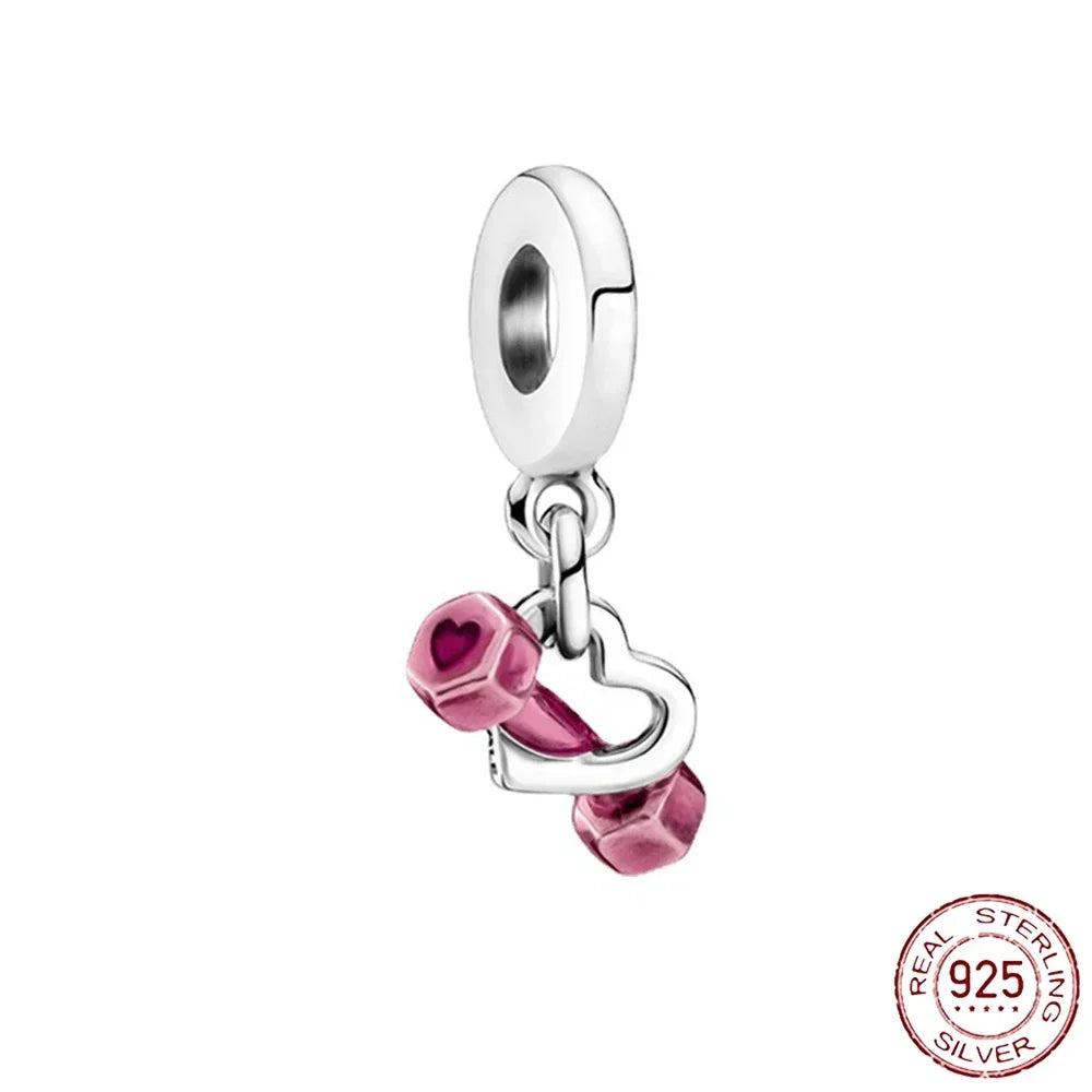 925 Sterling Silver Summer Charms Beads Ice Cream Fruit Candy Cake Zircon DIY Jewelry for Necklace and Bracelet Gifts