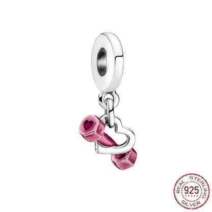 925 Sterling Silver Summer Charms Beads Ice Cream Fruit Candy Cake Zircon DIY Jewelry for Necklace and Bracelet Gifts