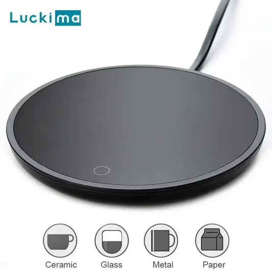 New Coffee Mug Cup Warmer for Home Office Milk Tea Water Heating Pad 2 Constant-Temperatures Optional Auto-Off Gift Idea
