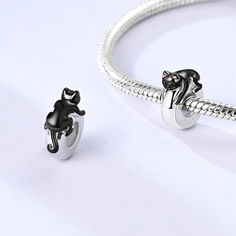 925 Sterling Silver Spacer Beads Charms for DIY Bracelets Jewelry Gifts for Women