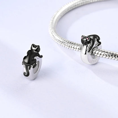 925 Sterling Silver Spacer Beads Charms for DIY Bracelets Jewelry Gifts for Women