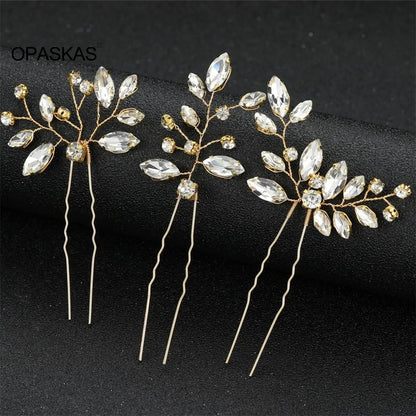 Elegant Bridal Hairpins for Girls - U-Shaped Wedding Hair Clips and Prom Accessories