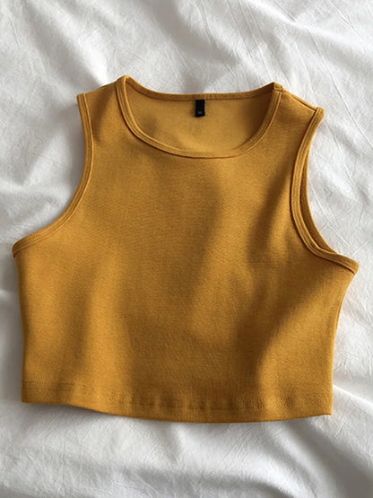 Dozw Ladies Retro Crop Top High Waist Slimming Stretch