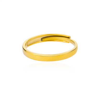 Gold Color 316L Stainless Steel Women's Rings - Fade-Resistant Luxury Wedding Jewelry with Free Shipping