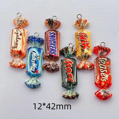 Cute Chocolate Candy Resin Charms For DIY Jewelry Making