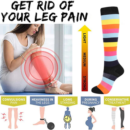 3 Pairs Compression Socks For Women Nursing Pregnancy