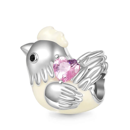 Pink Butterfly Axolotl Dangle Beads For 925 Silver Bracelet
