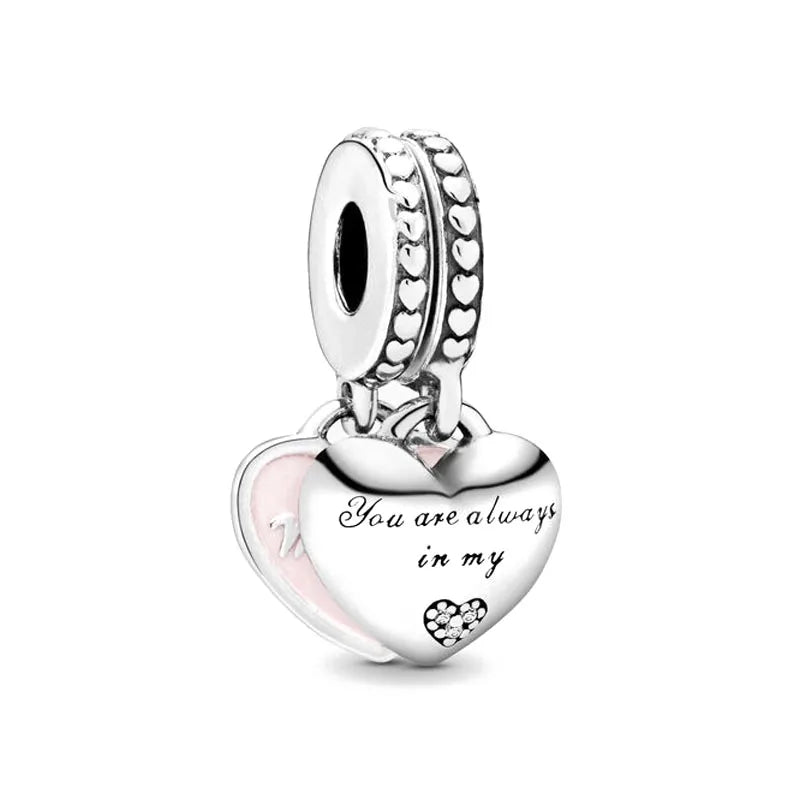 Exquisite 925 Silver Car Bead Cross Pendant for European Bracelets Stylish DIY Jewelry for Women