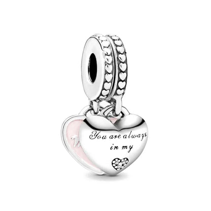 Exquisite 925 Silver Car Bead Cross Pendant for European Bracelets Stylish DIY Jewelry for Women