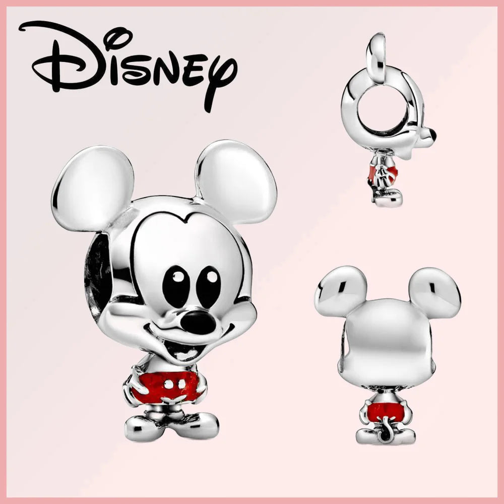 Disney 925 Sterling Silver Stitch Minnie Winnie Dangle