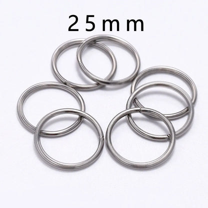Stainless Steel Jump Rings Open Loops for DIY Jewelry Making 30 to 200 Pieces 0.7 x 5mm 200pcs