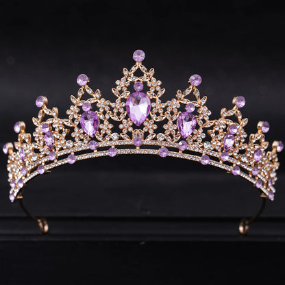 Elegant Crystal Bridal Tiara Crown for Weddings Silver Diadem Veil Headpiece Jewelry