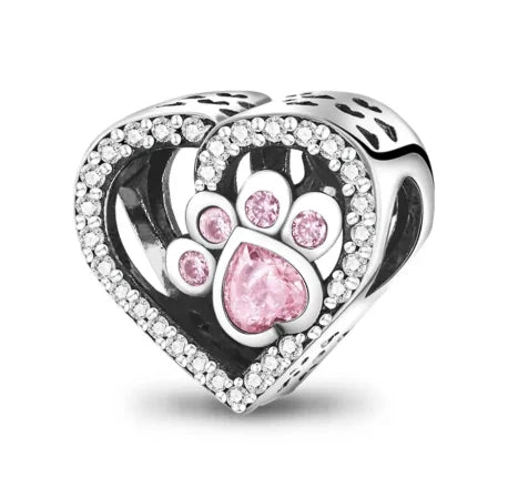 Spring Butterfly Heart Enamel Flower Charm Bead for Bracelets and Necklaces