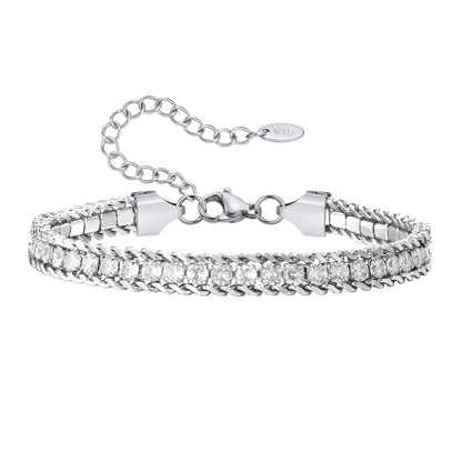 Stunning Gold Iced Out Tennis Bracelet for Women with 5A Cubic Zirconia Stones