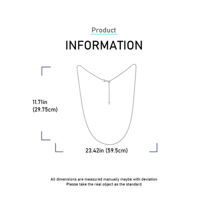 925 Sterling Silver Gold Rose Gold Simple Premium Bare Chain Necklace for Women Elegant DIY Jewelry Gift