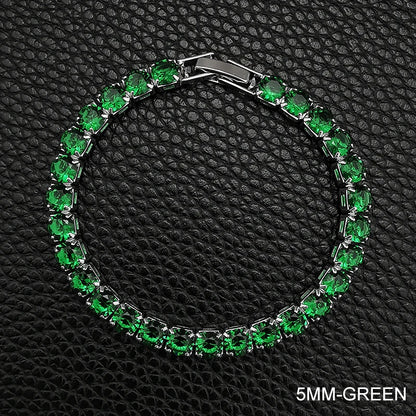 Elegant Sterling Silver CZ Tennis Bracelet for Women Wedding Fashion Jewelry