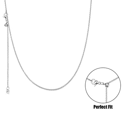 925 Sterling Silver Gold Rose Gold Simple Premium Bare Chain Necklace for Women Elegant DIY Jewelry Gift