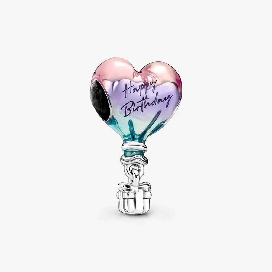 Romantic Heart Bead Pendant Set for Charm Bracelets and Necklaces Thanksgiving Jewelry Gift for Women BD43