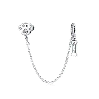 Lucky Leaf Dangle Bead Bracelet 925 Sterling Silver Plated DIY Jewelry Spacer B3953