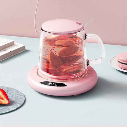 1PC Thermostatic Heating Coaster USB Home Heating Coaster 3-Speed Adjustment 55 Degrees Temperature