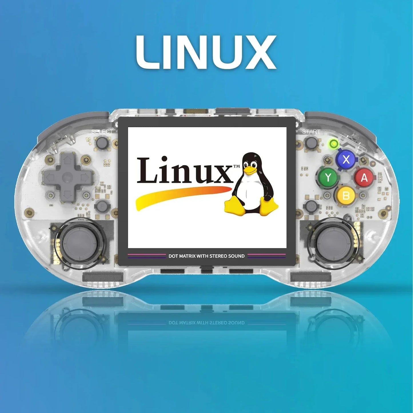 RG353PS Retro Handheld Game Console 3.5 Inch IPS Screen Linux RK3566 Chip 128GB TF Card Preinstalled 20000 Games