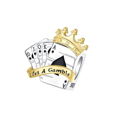 Original 925 Sterling Silver Magic Cube Charm Bead Pendant with Zircon for Bracelet and Necklace Jewelry