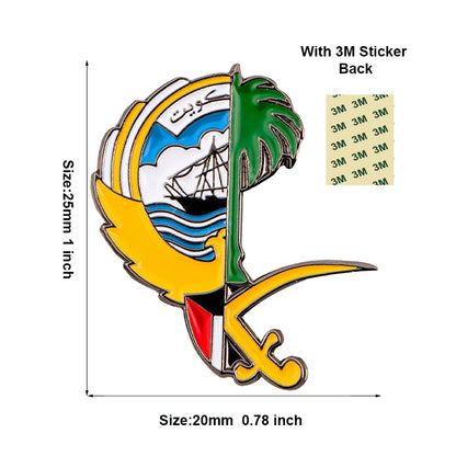 Stylish Saudi Arabia Themed Metal Pin Brooches for Mobile Phones