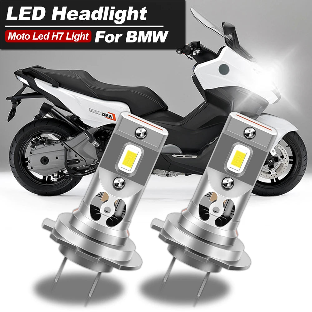 CANbus Motorcycle H7 LED Headlight Bulbs 6000K 27000LM for BMW and More