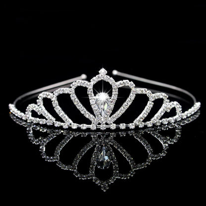 AINAMEISI Crystal Love Headdress - Exquisite Crown for Brides & Girls' Celebrations HG113