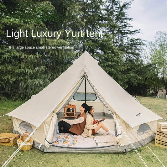 Indian Pyramid Luxury Family Yurt Tent Waterproof Multi Person Outdoor Camping Shelter