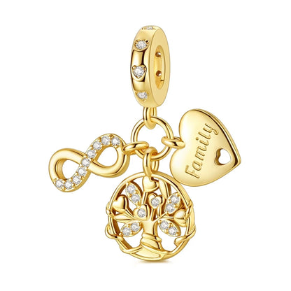 925 Sterling Silver Love Starry Sky Cat Paw Charms Beads