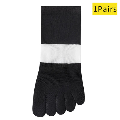 Trendy Non Slip Mesh Five Toe Yoga Socks For Women Pilates
