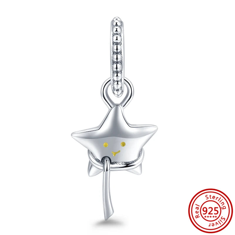 Silver Animal Hearts Infinity Crown Bead Charms Bracelet for Women 925 Sterling Silver Jewelry N520