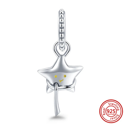Silver Animal Hearts Infinity Crown Bead Charms Bracelet for Women 925 Sterling Silver Jewelry N520
