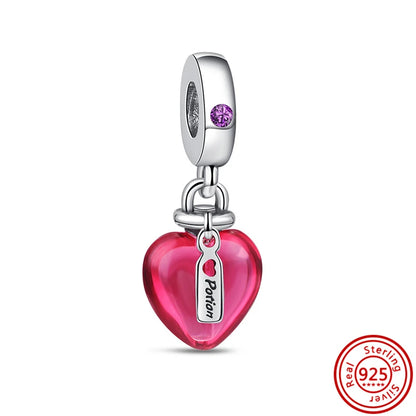 925 Silver Lucky Crown Butterfly Heart Family Tree Beads