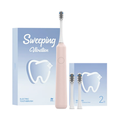 DOCOLAB Electric Toothbrush Sonic Vibration Brush USB Charging IPX7 Waterproof pink set