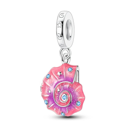925 Sterling Silver Love Starry Sky Cat Paw Charms Beads