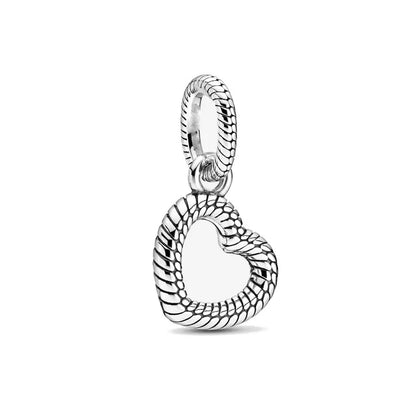 925 Sterling Silver DIY Mother's Day Mom Key Dangle Bead for Charm Bracelet Necklace Jewelry Accessories