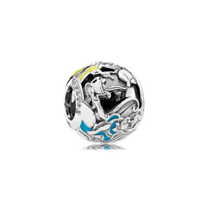 Exquisite 925 Silver Heart-Shaped Beads with Deer Pendant for European Bracelets DIY Jewelry