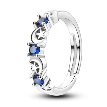 Zircon Diamond 925 Sterling Silver Women's Ring Elegant Fine Jewelry KTR106